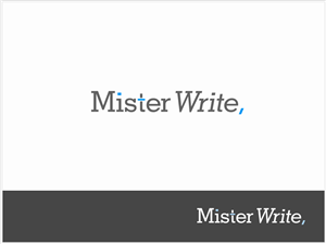 Logo-Design von Anton@Lehnz für Mister Write Ltd | Design: #305952