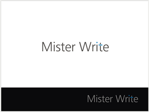 Logo-Design von Anton@Lehnz für Mister Write Ltd | Design: #318763