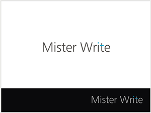 Logo Design by Anton@Lehnz for Mister Write Ltd | Design #319994