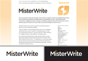 Logo-Design von Debs für Mister Write Ltd | Design: #304151