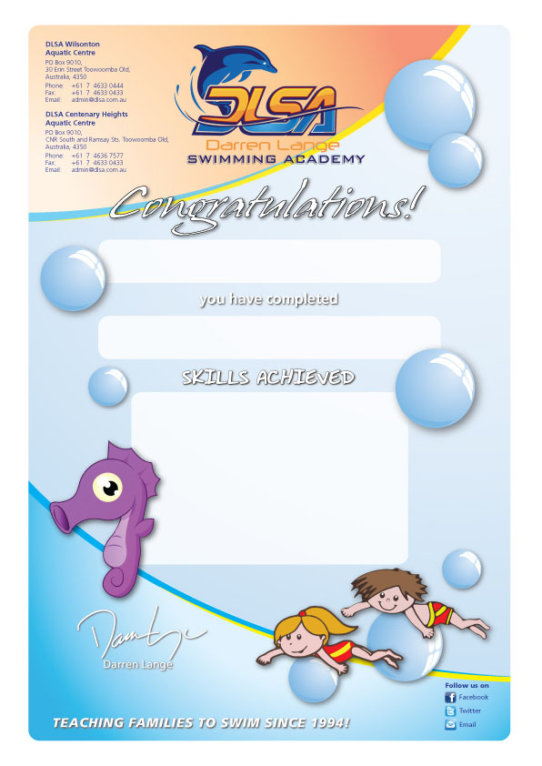 Graphic Design by Junn for DARREN LANGE SWIMMING ACADEMY | Design #1583504