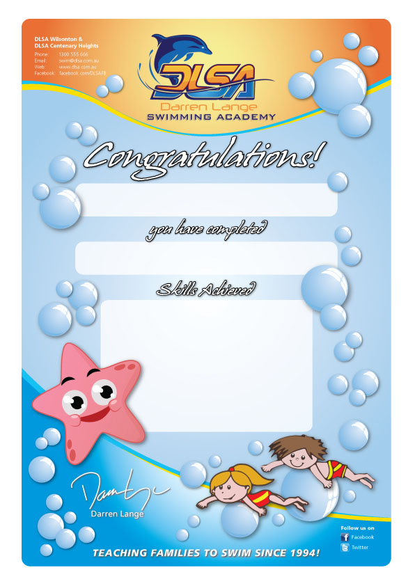 Graphic Design by Junn for DARREN LANGE SWIMMING ACADEMY | Design #1640991