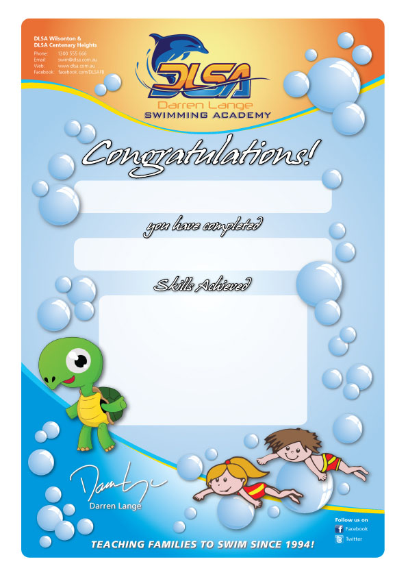 Diseño Gráfico por Junn para DARREN LANGE SWIMMING ACADEMY | Diseño #1641000