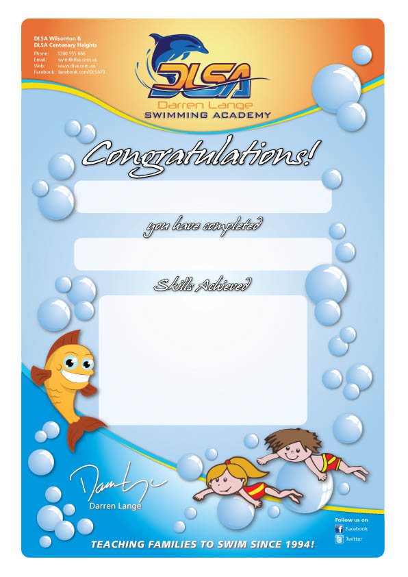 Graphic Design by Junn for DARREN LANGE SWIMMING ACADEMY | Design #1667549