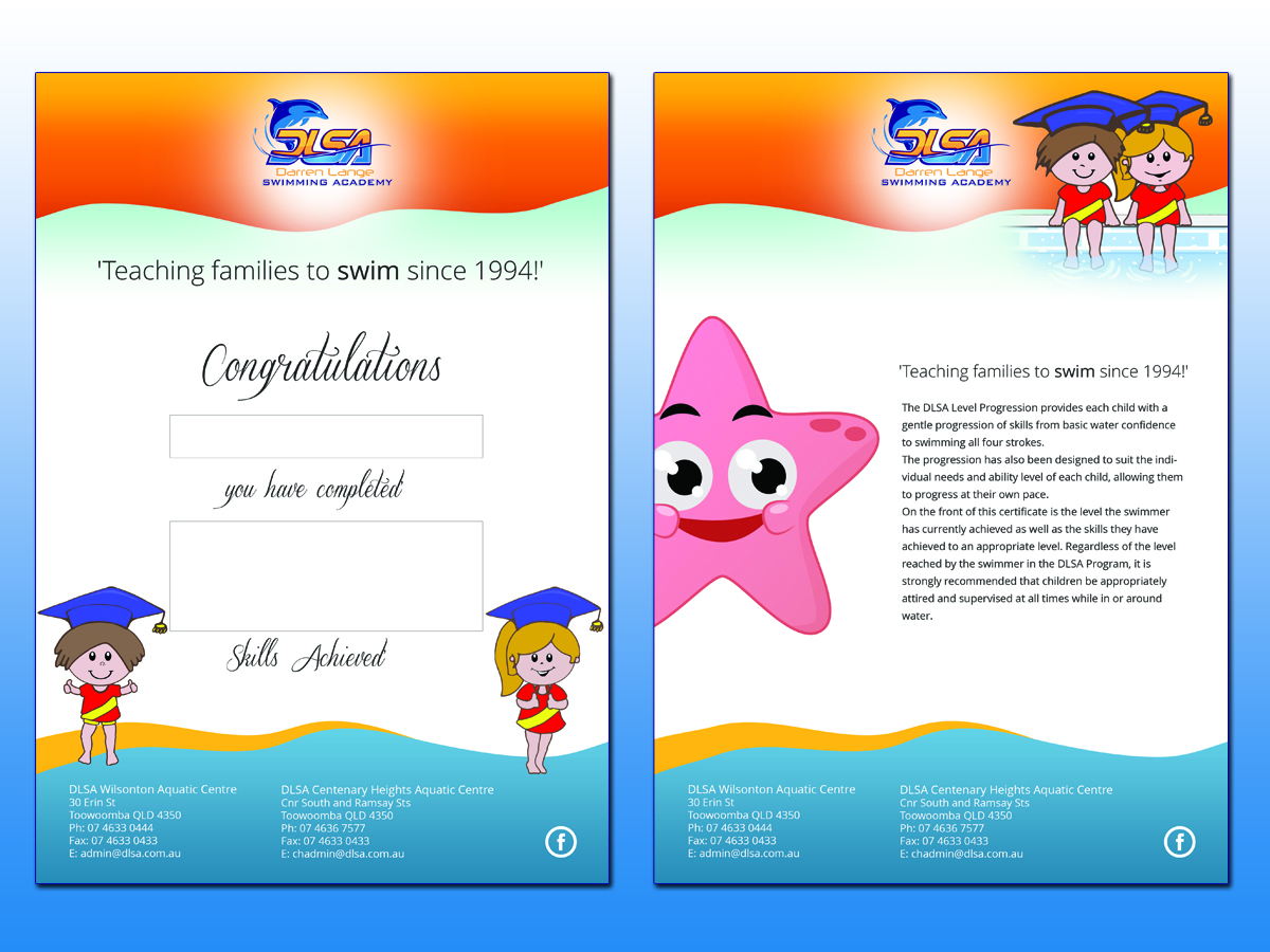 Diseño Gráfico por roopaljain para DARREN LANGE SWIMMING ACADEMY | Diseño #1593567