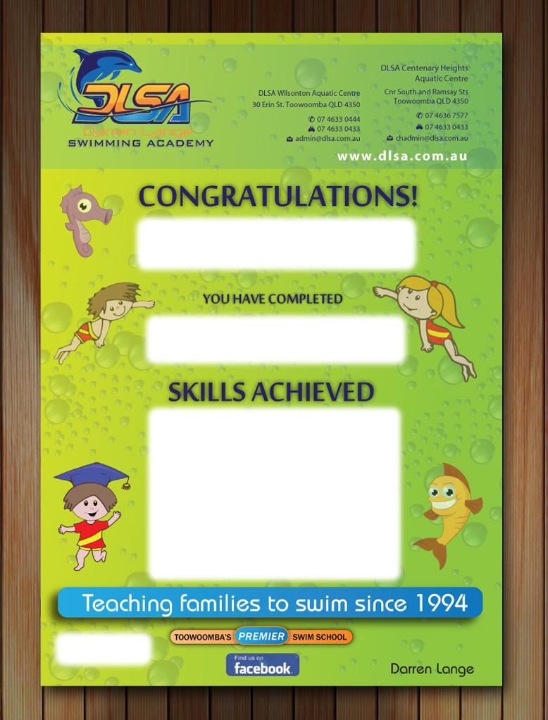 Diseño Gráfico por Sbss para DARREN LANGE SWIMMING ACADEMY | Diseño #1593694