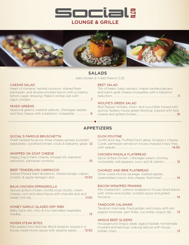 Menu Design by Jackie Morrison for this project | Design #5853629