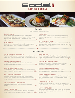 Menu Design by Jackie Morrison for this project | Design: #5853629