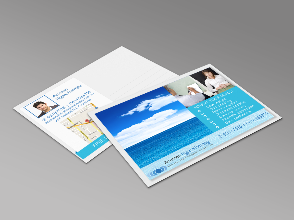 Card Design by HYPdesign for Acumen Clinical Hypnotherapy | Design #1590876