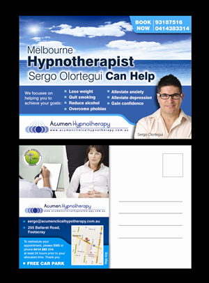 Card Design by rkailas for Acumen Clinical Hypnotherapy | Design: #1617818