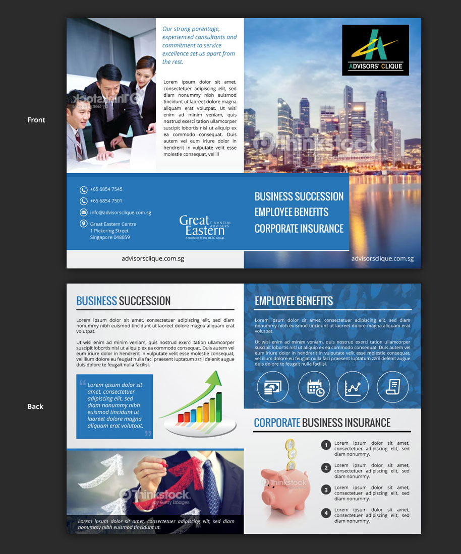 Design de Brochure par uniquedesign10 pour Advisors Clique | Design : #5834062