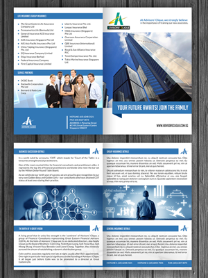 Design de Brochure par debdesign pour Advisors Clique | Design : #5812500