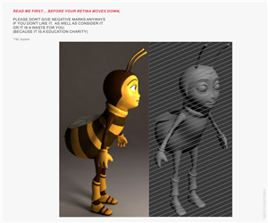 3d bumblebee character needed based on my logo | 3D Design von somnathroy32