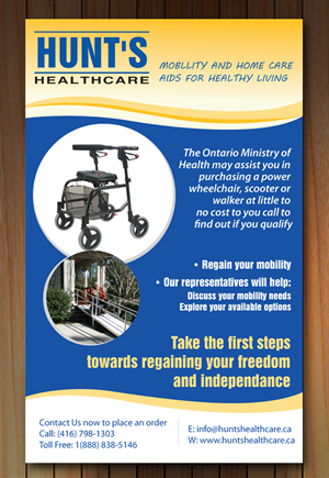 Flyer Design by Sbss for Hunt's Healthcare | Design: #1596205