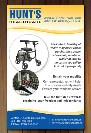 Flyer Design by Sbss for Hunt's Healthcare | Design: #1596342