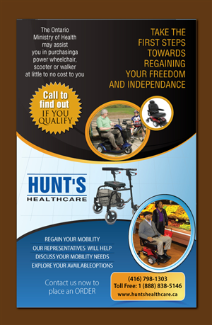 Flyer Design by Sbss for Hunt's Healthcare | Design: #1598456