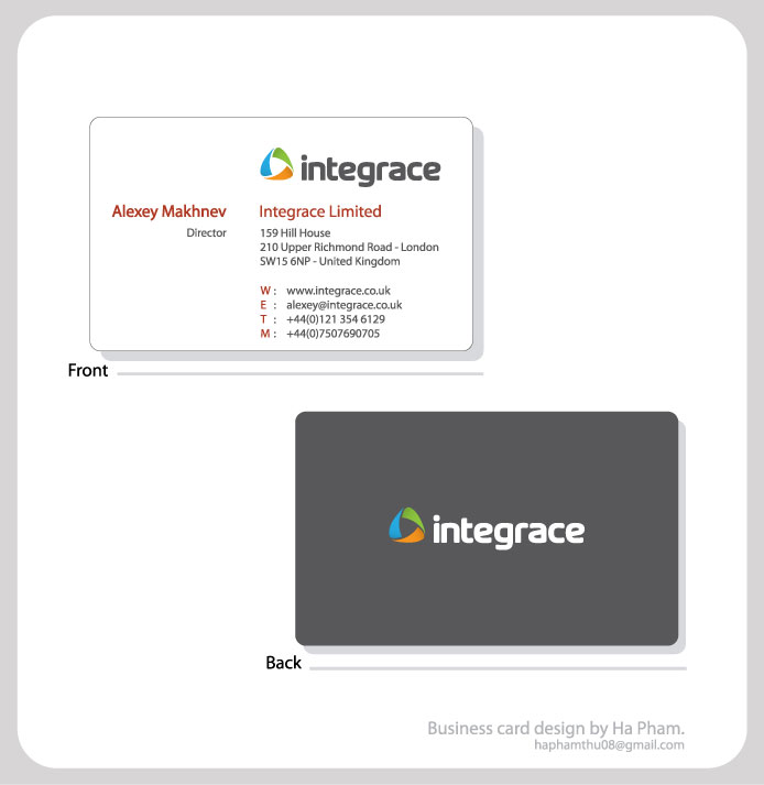 Stationery Design by Hana for Integrace Ltd | Design #305235