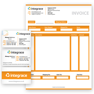 Stationery design for software development / consultancy company | Design de Papeterie par wolf