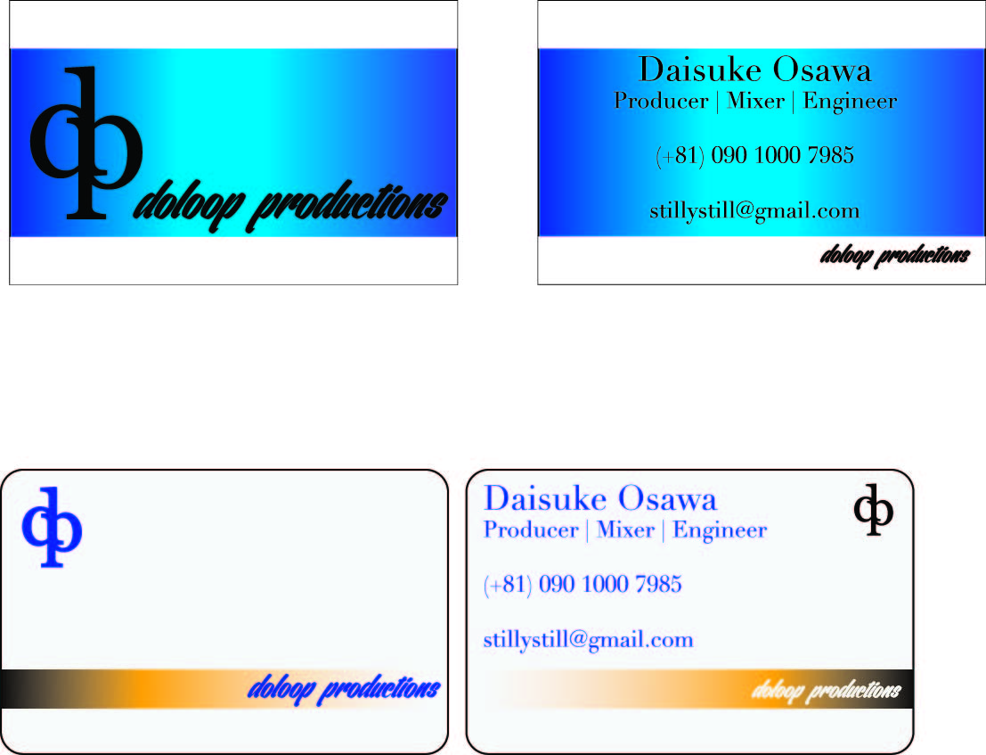 Business Card Design by Hide me for doloop productions | Design #1601570
