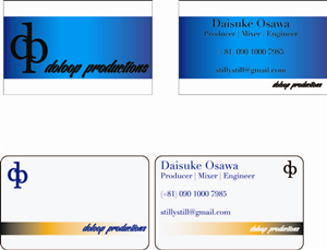 Business Card Design by Hide me for doloop productions | Design: #1601570