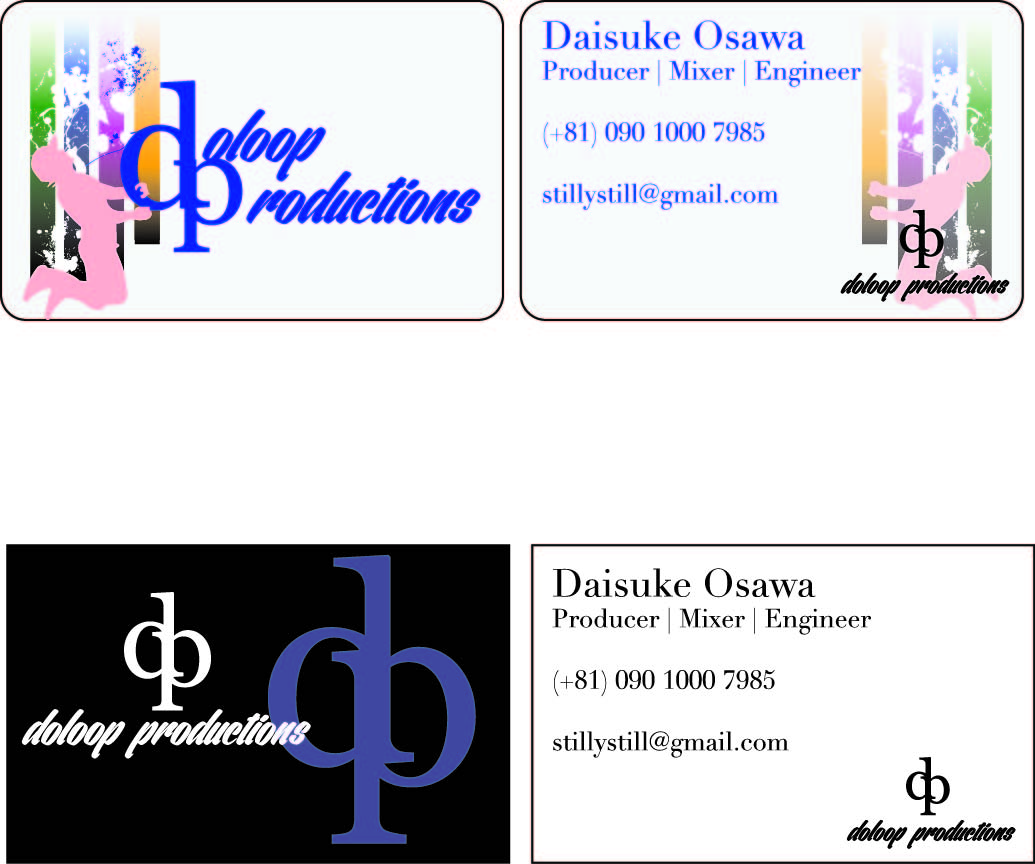 Business Card Design by Hide me for doloop productions | Design #1601576