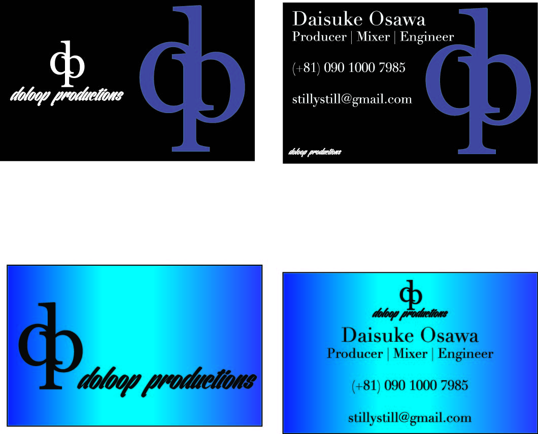 Business Card Design by Hide me for doloop productions | Design #1601579
