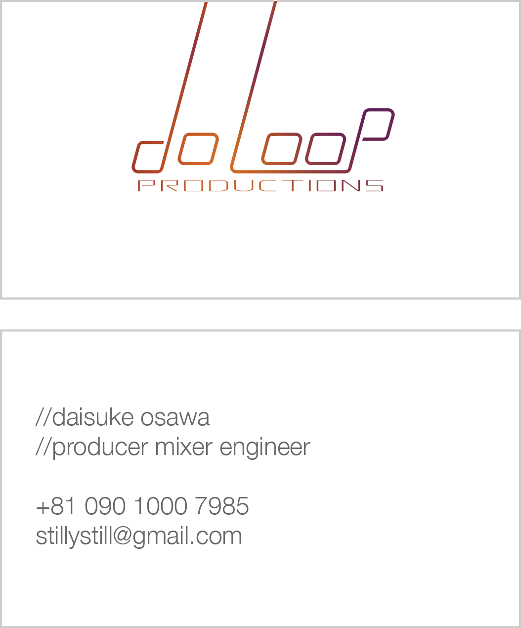 Diseño de Tarjeta de Presentación por emhughes para doloop productions | Diseño #1579126