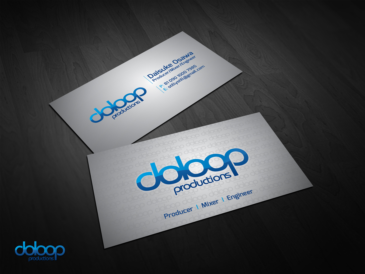Business Card Design by diRtY.EMM for doloop productions | Design #1585243