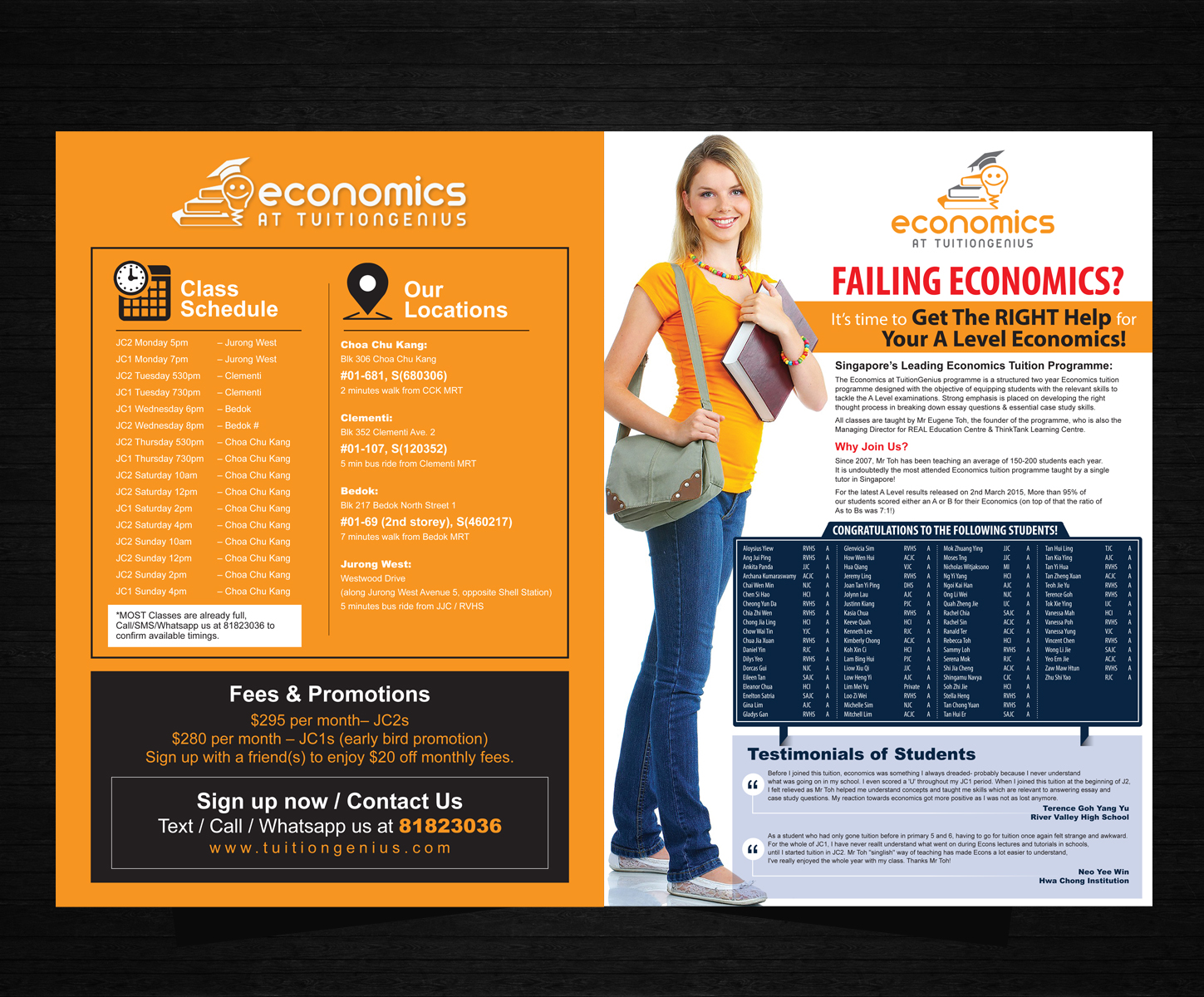 Flyer Design by uk for Economics at TuitionGenius | Design #5805435
