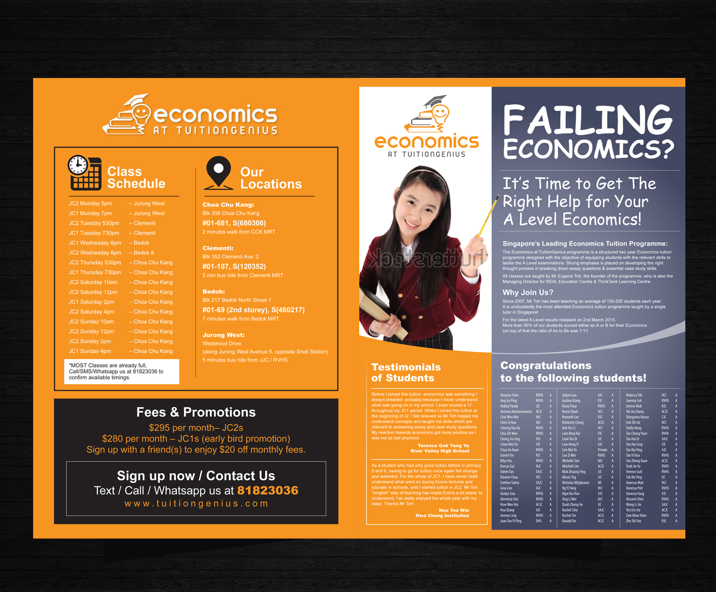 Flyer Design by uk for Economics at TuitionGenius | Design #5819273