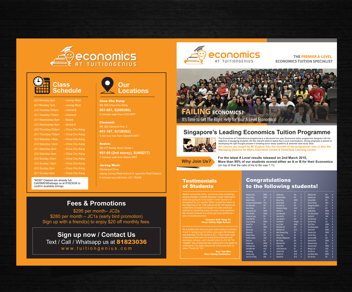 Flyer Design by uk for Economics at TuitionGenius | Design #5819730