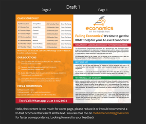 Flyer Design by uniquedesign10 for Economics at TuitionGenius | Design: #5789269