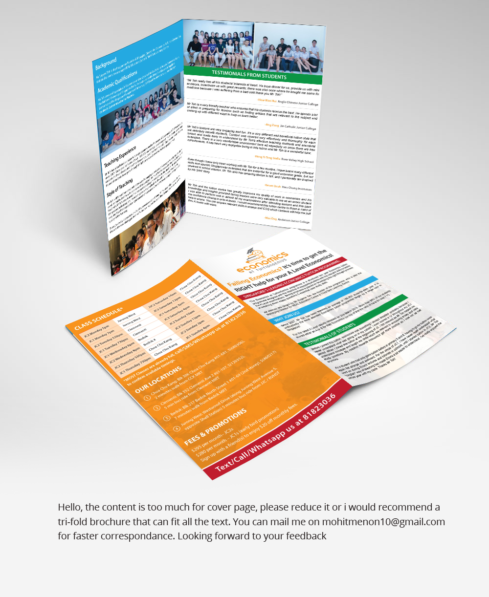 Design de Flyer par uniquedesign10 pour Economics at TuitionGenius | Design #5789419