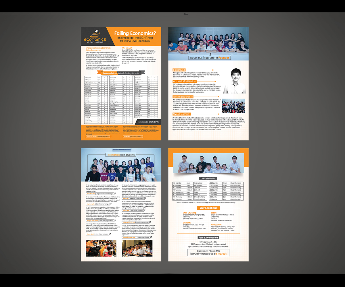 Flyer Design by KreativeDesk for Economics at TuitionGenius | Design #5820537