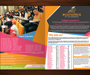 Flyer Design by KhristianVinuya for Economics at TuitionGenius | Design: #5791864