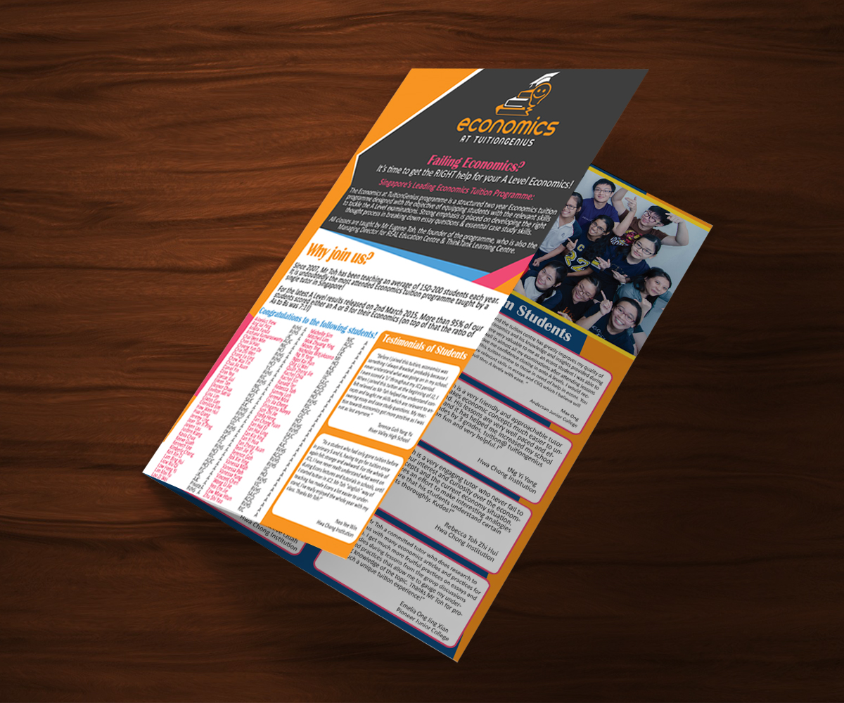 Flyer Design by KhristianVinuya for Economics at TuitionGenius | Design #5791880