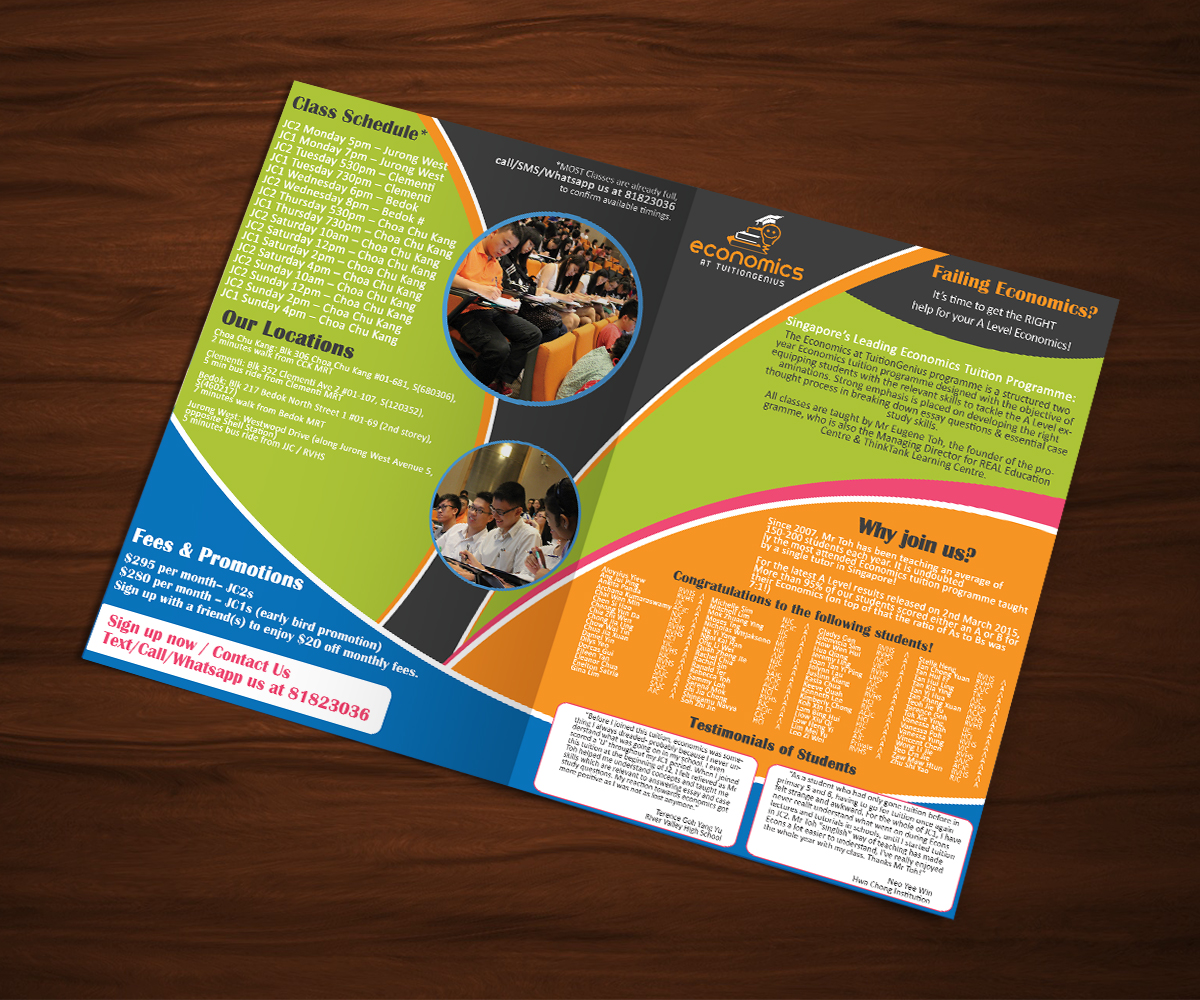 Flyer Design by KhristianVinuya for Economics at TuitionGenius | Design #5794558
