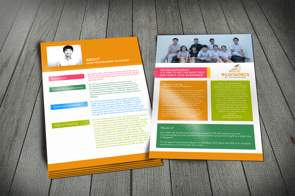 Flyer Design by barinix for Economics at TuitionGenius | Design #5791729