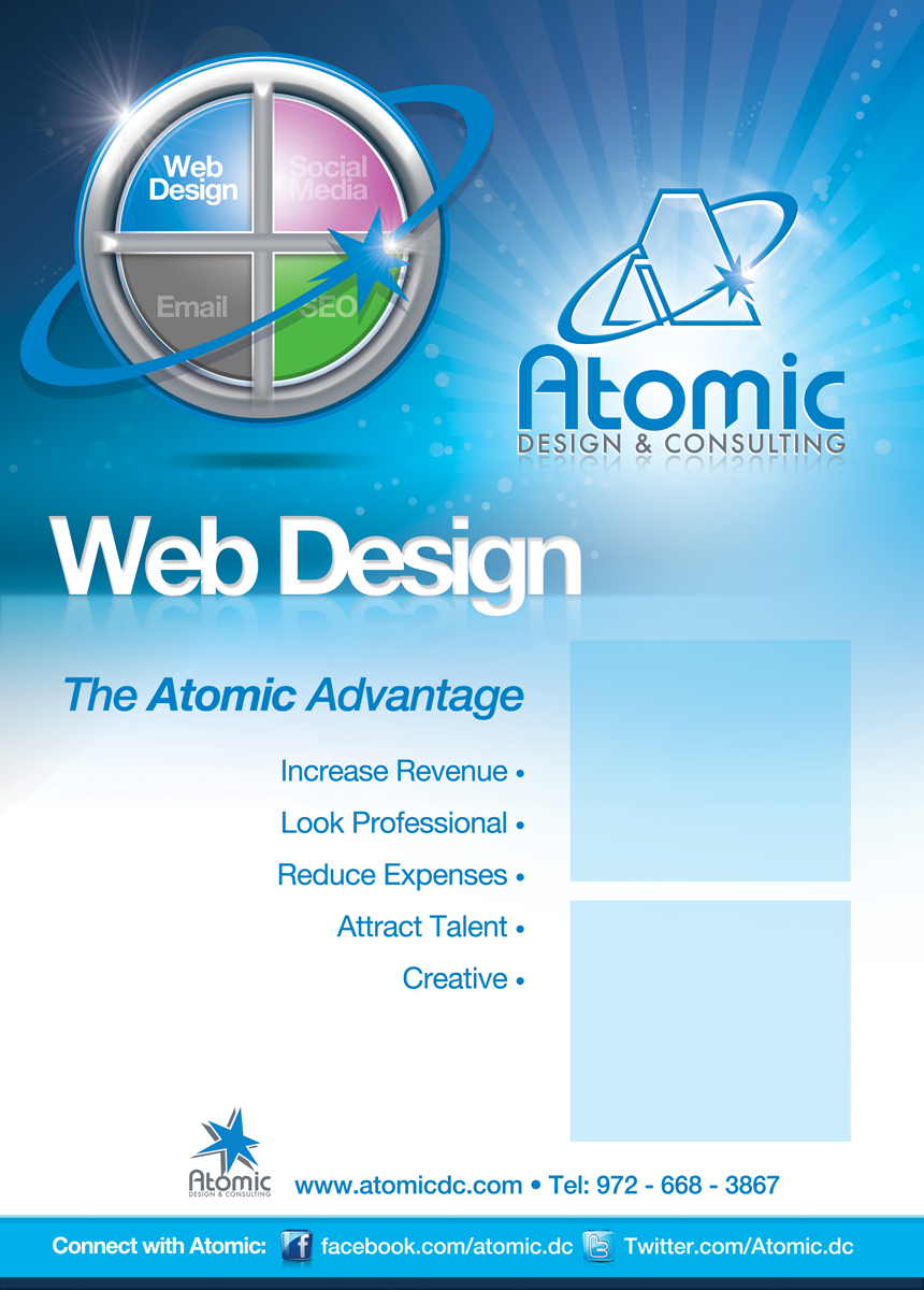 Broschüren-Design von C23design Company für Atomic Design & Consulting | Design #374635