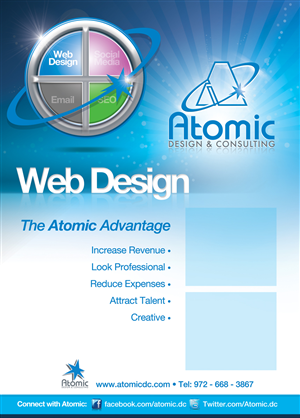 Broschüren-Design von C23design Company für Atomic Design & Consulting | Design: #374635