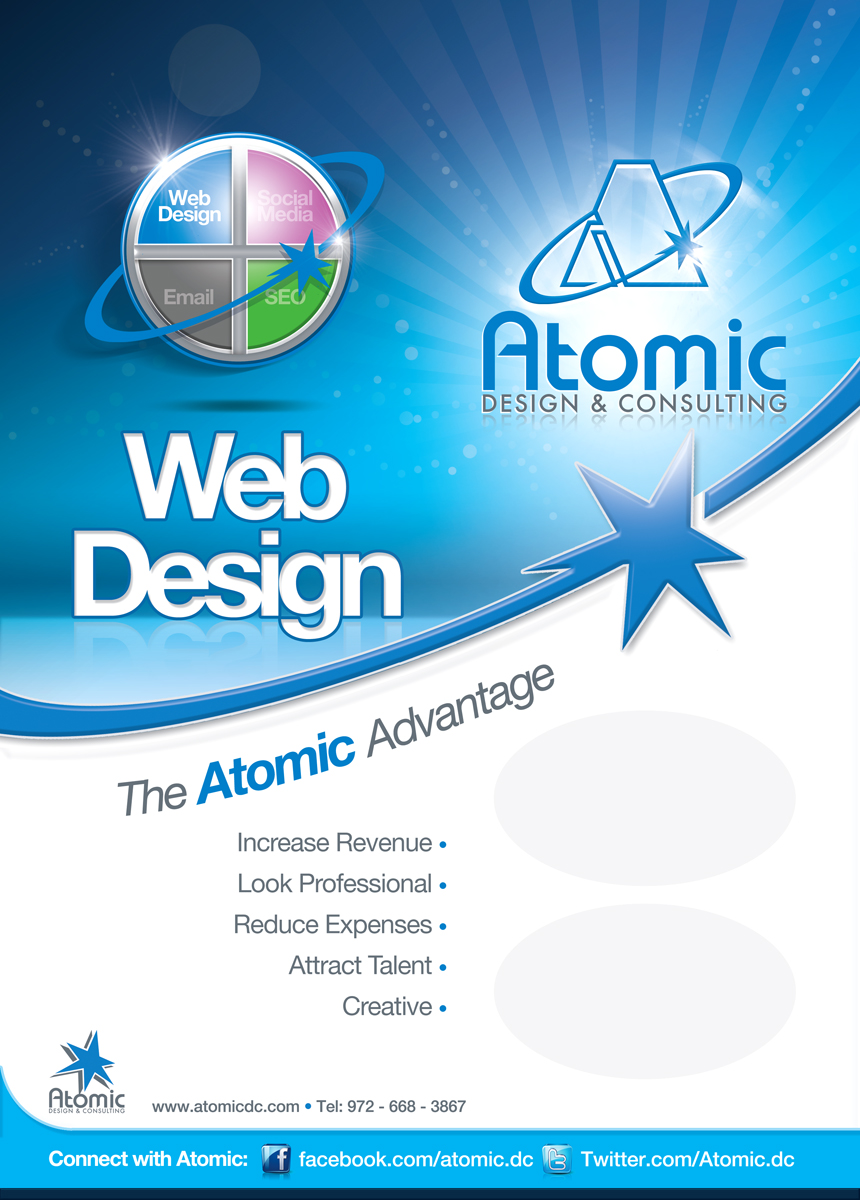 Broschüren-Design von C23design Company für Atomic Design & Consulting | Design #384114