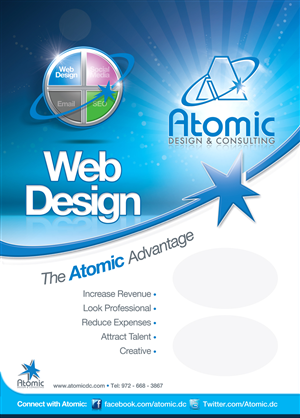 Broschüren-Design von C23design Company für Atomic Design & Consulting | Design: #384114