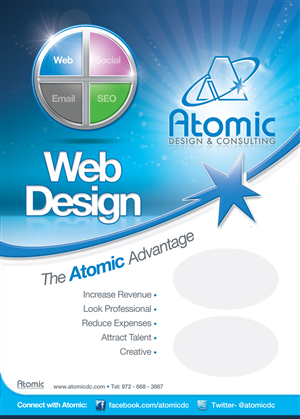 Broschüren-Design von C23design Company für Atomic Design & Consulting | Design: #394953