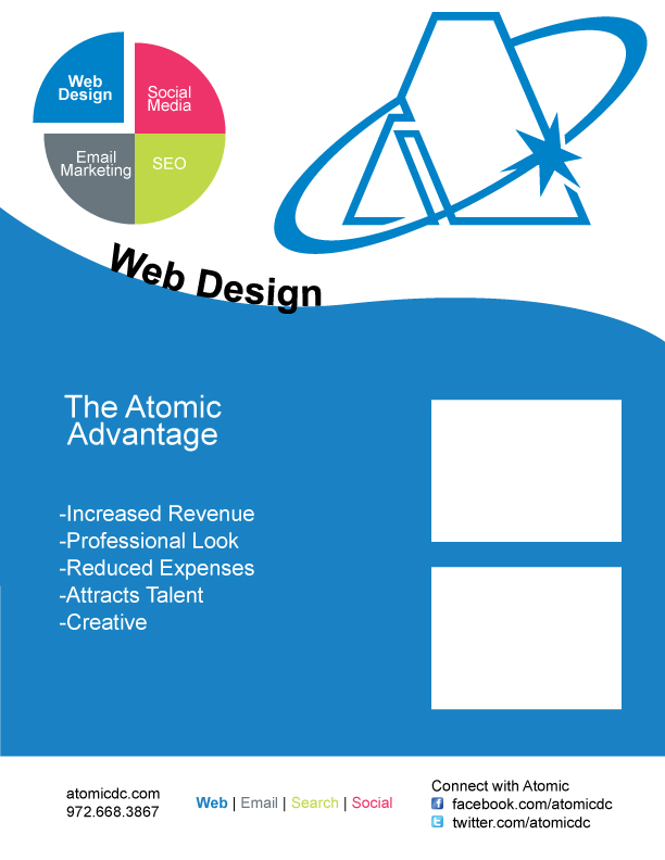 Broschüren-Design von Sara Hill für Atomic Design & Consulting | Design #364928