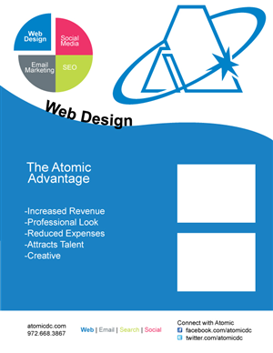 Broschüren-Design von Sara Hill für Atomic Design & Consulting | Design: #364928