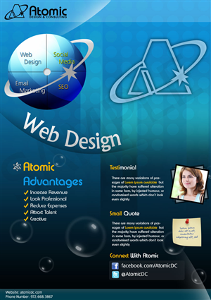 Broschüren-Design von pb für Atomic Design & Consulting | Design: #369008