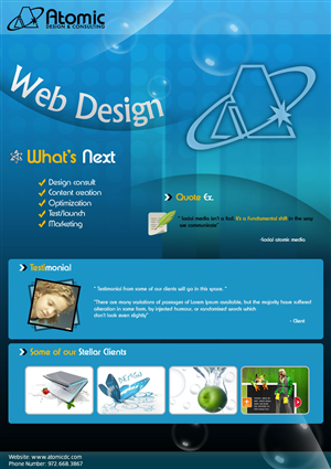 Broschüren-Design von pb für Atomic Design & Consulting | Design: #369009