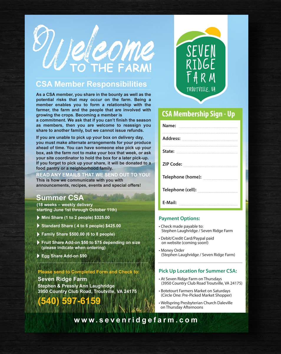 Flyer Design by uk for Windy Hill Farm  | Design #5810829