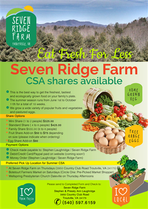 Flyer Design by Venus L. Penaflor for Windy Hill Farm  | Design #5795257