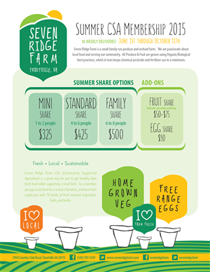 Flyer Design by Caribellabou for Windy Hill Farm  | Design #5795510